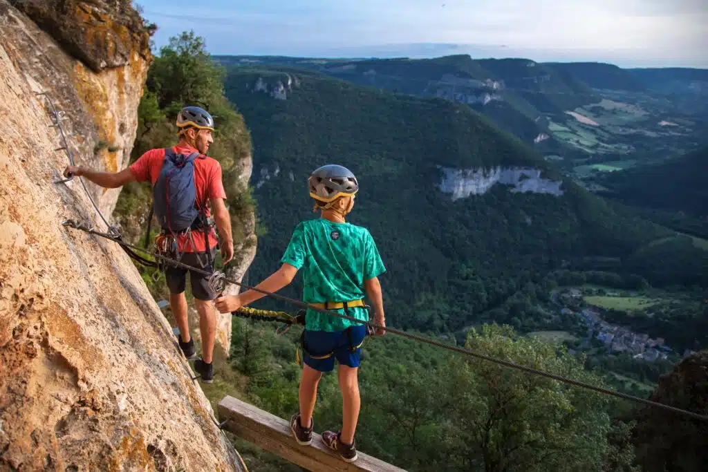 Via ferrata du boffi encadrée avec moniteur près de Millau